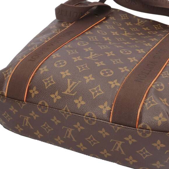 LOUIS VUITTON Brown Monogram Canvas Tote Bag - Picture 12 of 13